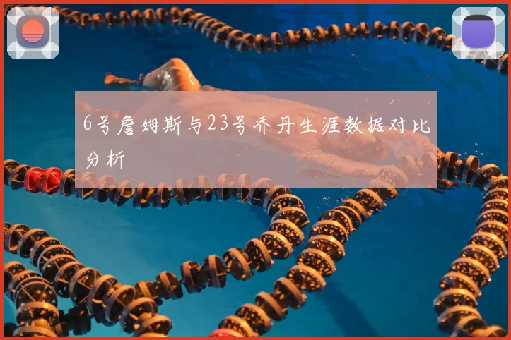 6号詹姆斯与23号乔丹生涯数据对比分析