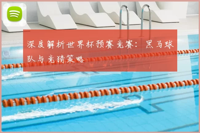 深度解析世界杯预赛竞赛：黑马球队与竞猜策略