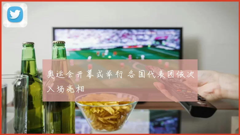 奥运会开幕式举行 各国代表团依次入场亮相