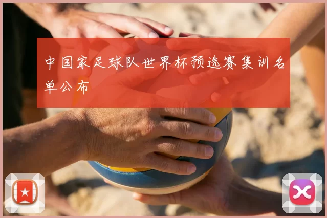 中国家足球队世界杯预选赛集训名单公布